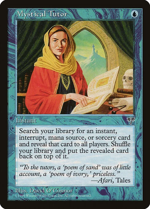 Mystical Tutor, carta Magic di tipo Instant illustrata da David O'Connor