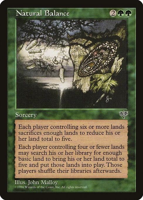 Natural Balance, carta Magic di tipo Sorcery illustrata da John Malloy