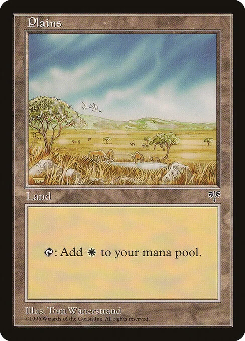 Plains, carta Magic di tipo Basic Land — Plains illustrata da Tom Wänerstrand