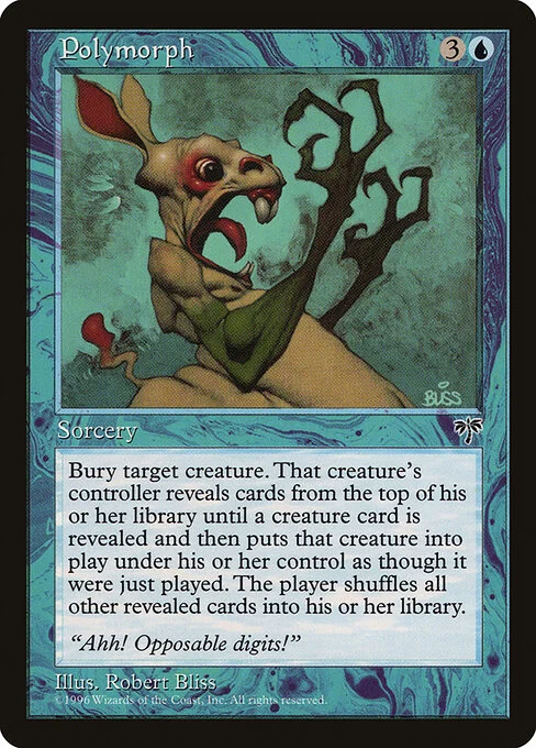 Polymorph, carta Magic di tipo Sorcery illustrata da Robert Bliss