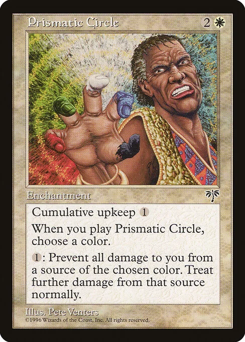 Prismatic Circle, carta Magic di tipo Enchantment illustrata da Pete Venters