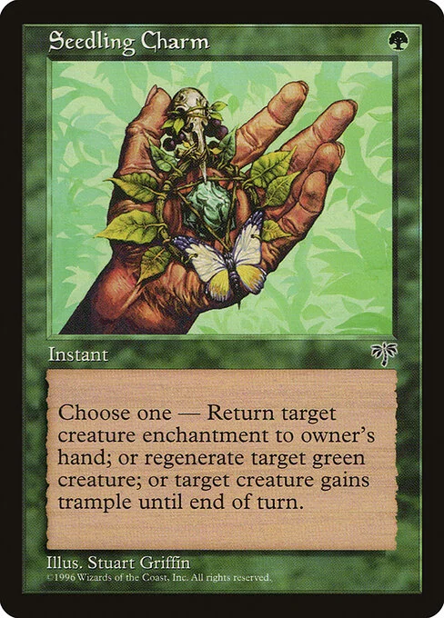 Seedling Charm, carta Magic di tipo Instant illustrata da Stuart Griffin