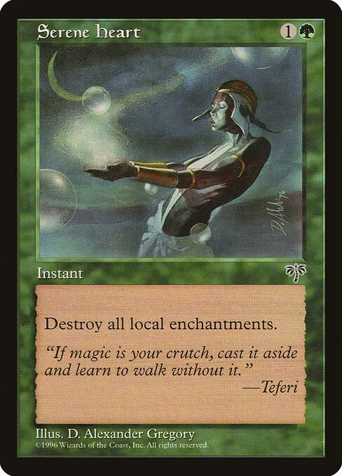 Serene Heart, carta Magic di tipo Instant illustrata da D. Alexander Gregory
