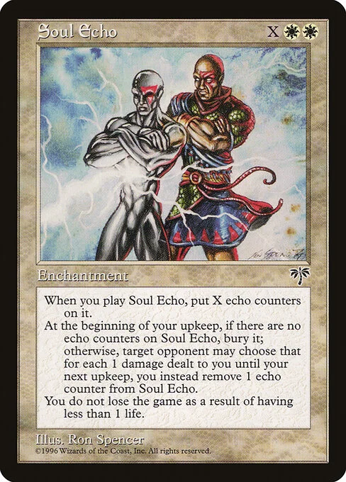 Soul Echo, carta Magic di tipo Enchantment illustrata da Ron Spencer