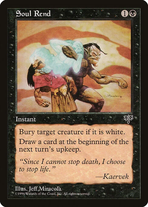 Soul Rend, carta Magic di tipo Instant illustrata da Jeff Miracola