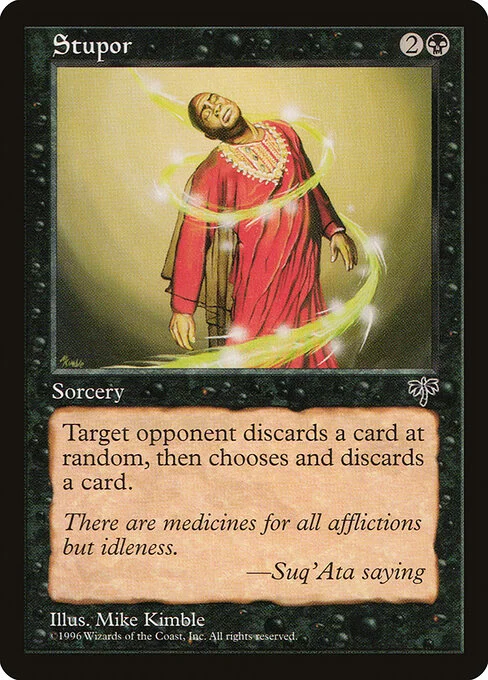 Stupor, carta Magic di tipo Sorcery illustrata da Mike Kimble
