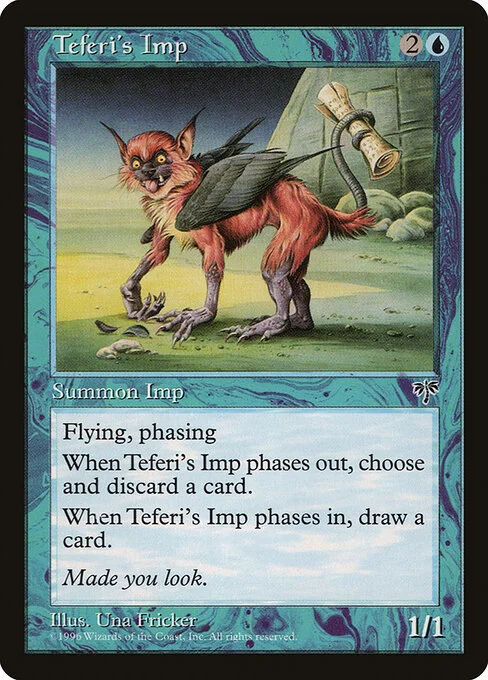 Teferi's Imp, carta Magic di tipo Creature — Imp illustrata da Una Fricker