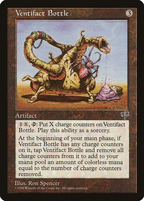 Ventifact Bottle, carta Magic di tipo Artifact illustrata da Ron Spencer