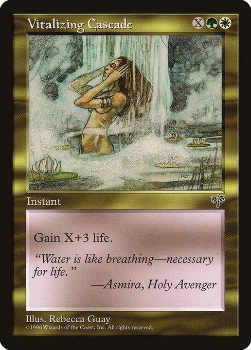 Vitalizing Cascade, carta Magic di tipo Instant illustrata da Rebecca Guay