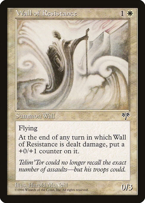 Wall of Resistance, carta Magic di tipo Creature — Wall illustrata da Harold McNeill