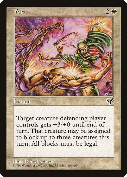 Yare, carta Magic di tipo Instant illustrata da Ron Spencer