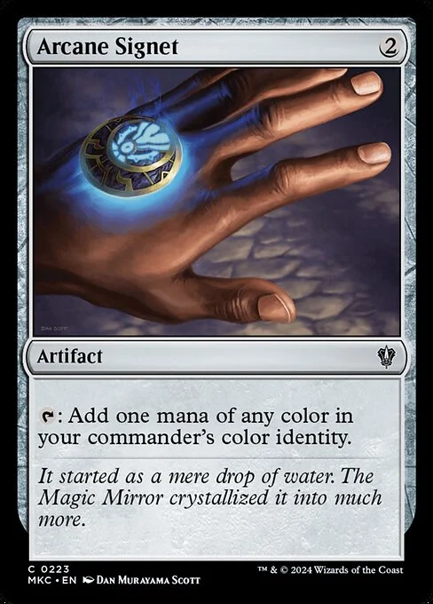 Arcane Signet, carta Magic di tipo Artifact illustrata da Dan Murayama Scott