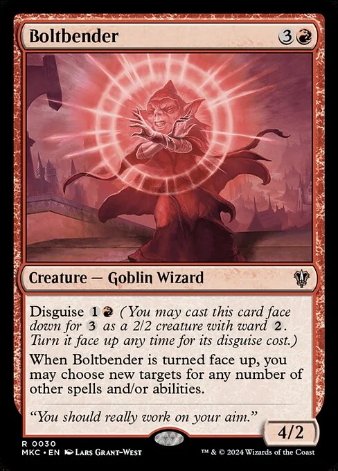 Boltbender, carta Magic di tipo Creature — Goblin Wizard illustrata da Lars Grant-West