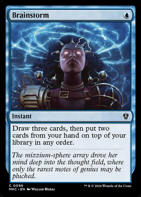 Brainstorm, carta Magic di tipo Instant illustrata da Willian Murai