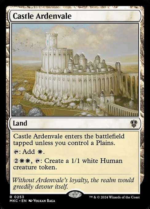 Castle Ardenvale, carta Magic di tipo Land illustrata da Volkan Baǵa