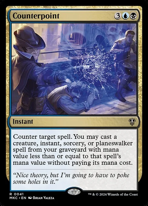 Counterpoint, carta Magic di tipo Instant illustrata da Brian Valeza