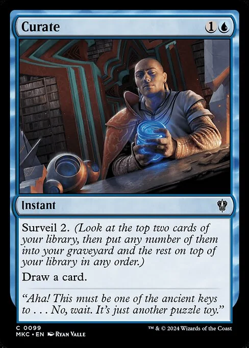 Curate, carta Magic di tipo Instant illustrata da Ryan Valle