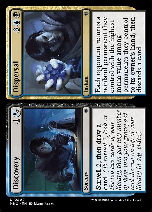 Discovery // Dispersal, carta Magic di tipo Sorcery // Instant illustrata da Mark Behm