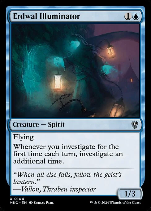 Erdwal Illuminator, carta Magic di tipo Creature — Spirit illustrata da Erikas Perl
