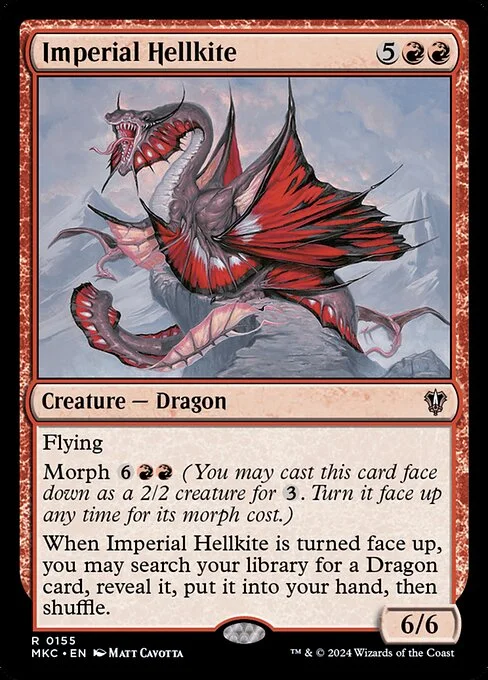 Imperial Hellkite, carta Magic di tipo Creature — Dragon illustrata da Matt Cavotta