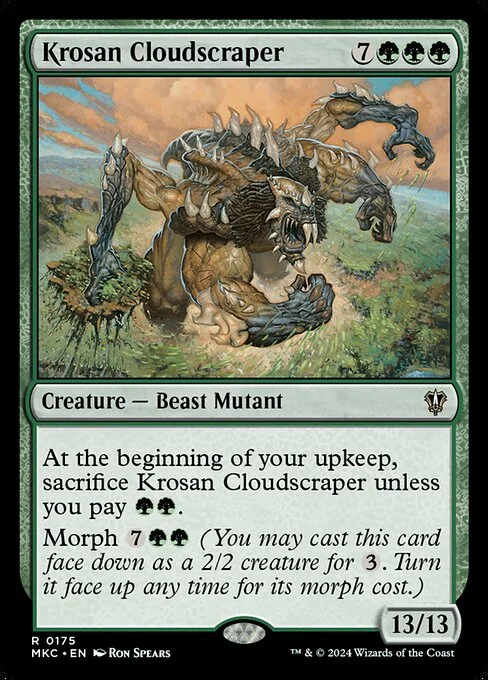 Krosan Cloudscraper, carta Magic di tipo Creature — Beast Mutant illustrata da Ron Spears