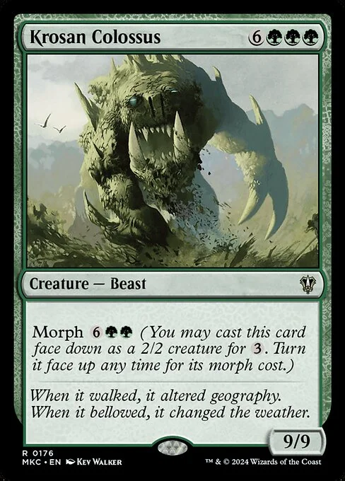 Krosan Colossus, carta Magic di tipo Creature — Beast illustrata da Kev Walker