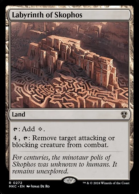 Labyrinth of Skophos, carta Magic di tipo Land illustrata da Jonas De Ro