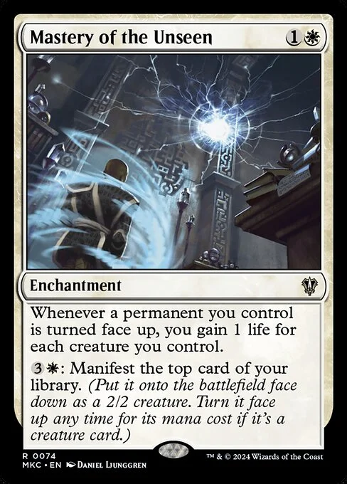 Mastery of the Unseen, carta Magic di tipo Enchantment illustrata da Daniel Ljunggren