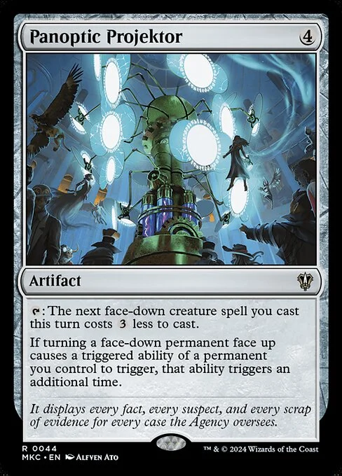 Panoptic Projektor, carta Magic di tipo Artifact illustrata da Alfven Ato
