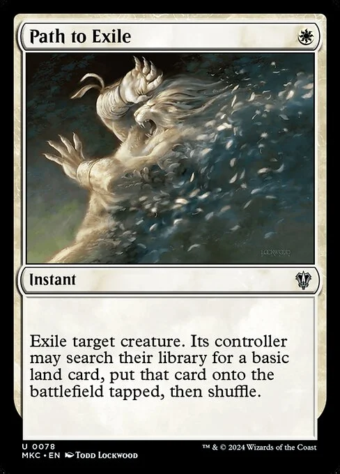 Path to Exile, carta Magic di tipo Instant illustrata da Todd Lockwood