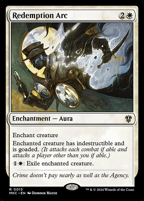 Redemption Arc, carta Magic di tipo Enchantment — Aura illustrata da Dominik Mayer