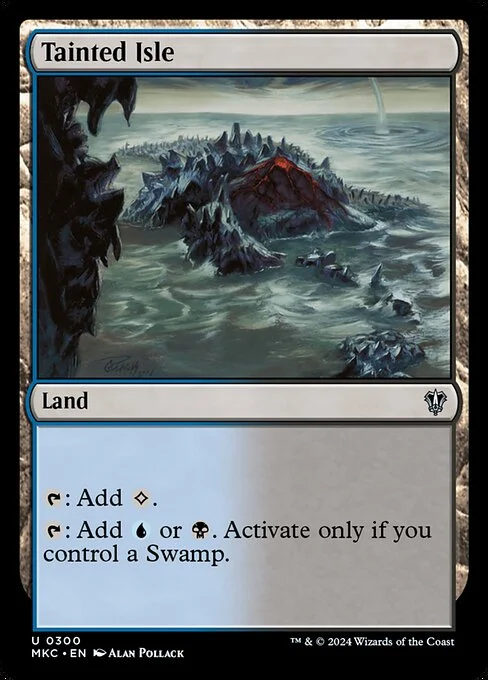 Tainted Isle, carta Magic di tipo Land illustrata da Alan Pollack