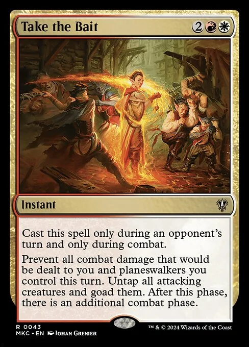 Take the Bait, carta Magic di tipo Instant illustrata da Johan Grenier