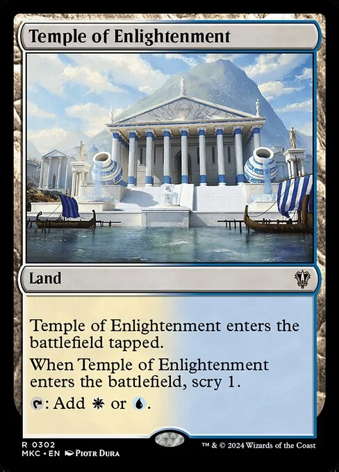 Temple of Enlightenment, carta Magic di tipo Land illustrata da Piotr Dura