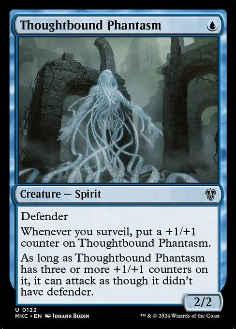 Thoughtbound Phantasm, carta Magic di tipo Creature — Spirit illustrata da Johann Bodin