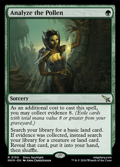 Analyze the Pollen, carta Magic di tipo Sorcery illustrata da Anna Christenson