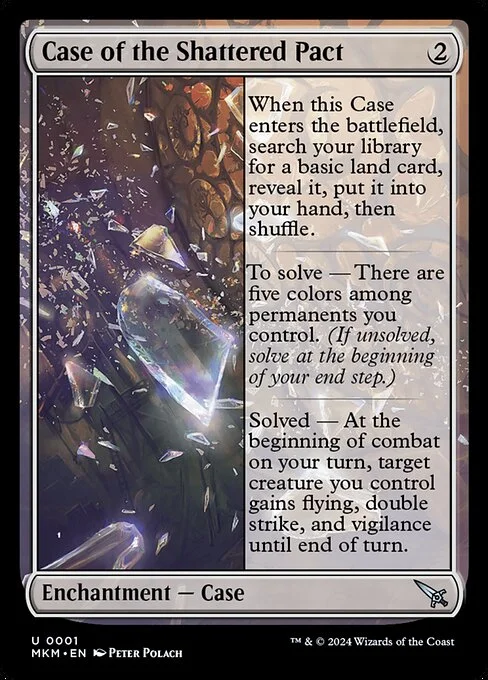 Case of the Shattered Pact, carta Magic di tipo Enchantment — Case illustrata da Peter Polach