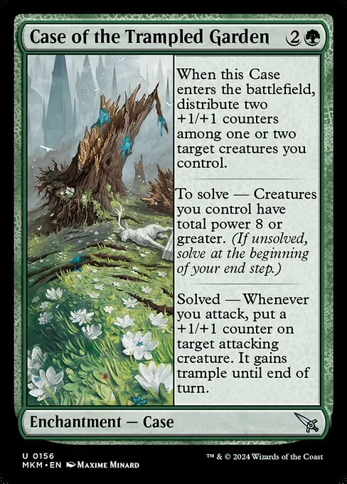 Case of the Trampled Garden, carta Magic di tipo Enchantment — Case illustrata da Maxime Minard