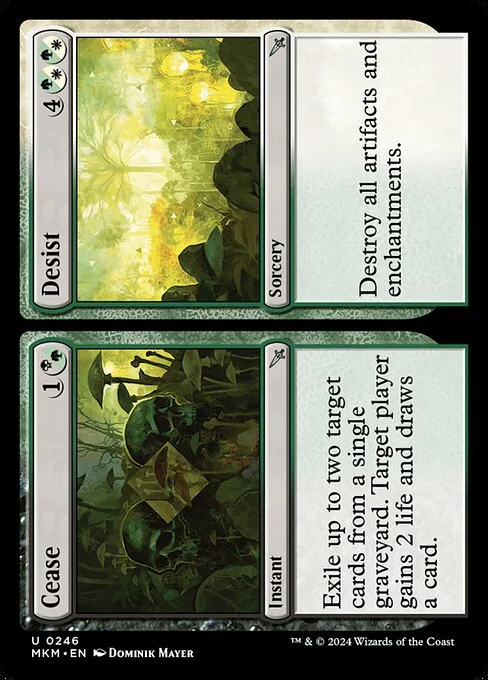 Cease // Desist, carta Magic di tipo Instant // Sorcery illustrata da Dominik Mayer