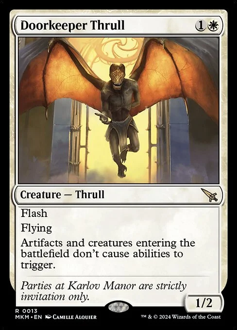 Doorkeeper Thrull, carta Magic di tipo Creature — Thrull illustrata da Camille Alquier