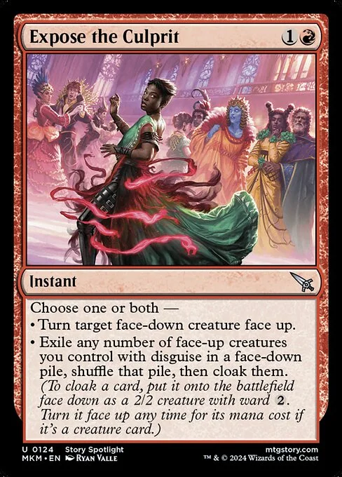 Expose the Culprit, carta Magic di tipo Instant illustrata da Ryan Valle