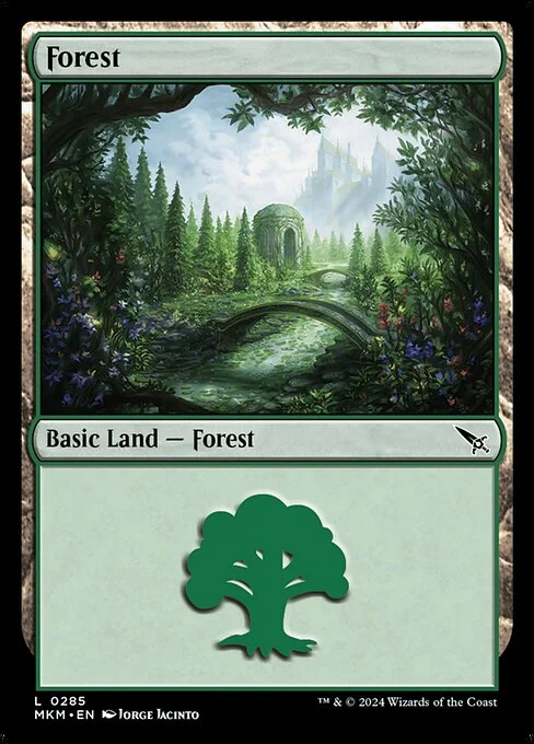 Forest, carta Magic di tipo Basic Land — Forest illustrata da Jorge Jacinto