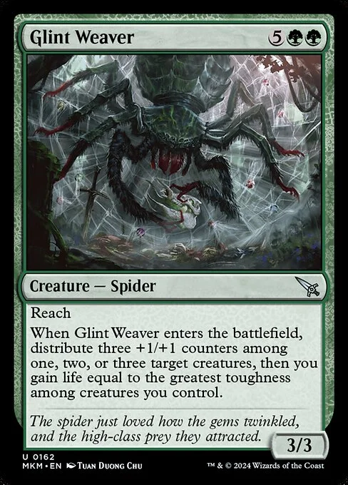 Glint Weaver, carta Magic di tipo Creature — Spider illustrata da Tuan Duong Chu