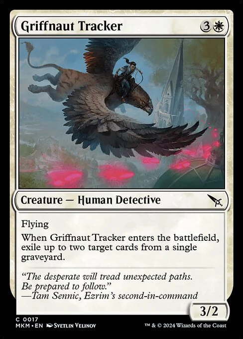Griffnaut Tracker, carta Magic di tipo Creature — Human Detective illustrata da Svetlin Velinov