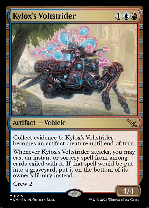 Kylox's Voltstrider, carta Magic di tipo Artifact — Vehicle illustrata da Volkan Baǵa