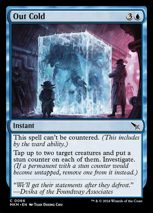 Out Cold, carta Magic di tipo Instant illustrata da Tuan Duong Chu