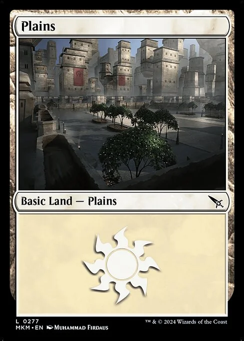 Plains, carta Magic di tipo Basic Land — Plains illustrata da Muhammad Firdaus