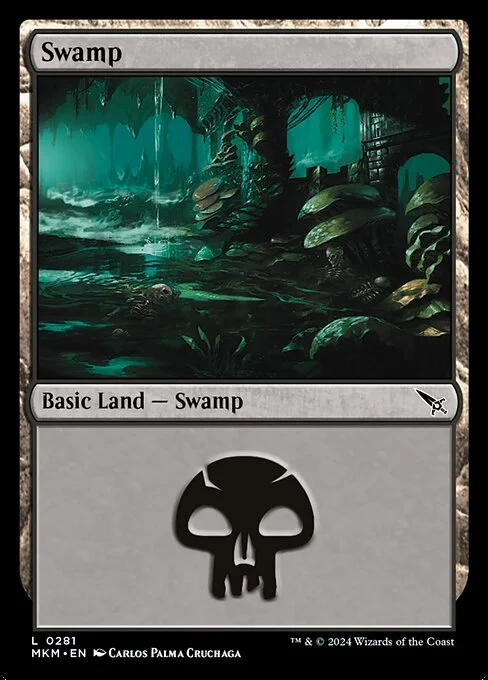 Swamp, carta Magic di tipo Basic Land — Swamp illustrata da Carlos Palma Cruchaga
