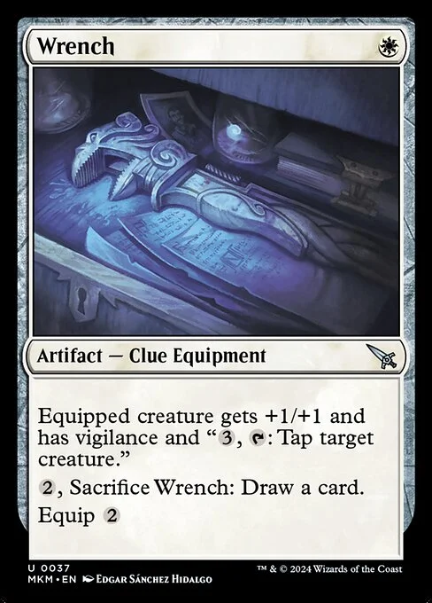 Wrench, carta Magic di tipo Artifact — Clue Equipment illustrata da Edgar Sánchez Hidalgo