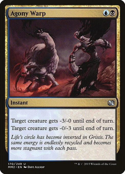 Agony Warp, carta Magic di tipo Instant illustrata da Dave Allsop